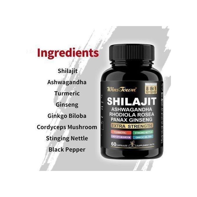 Wins Town Shilajit Ashwagandha | Energy & Vitality Support